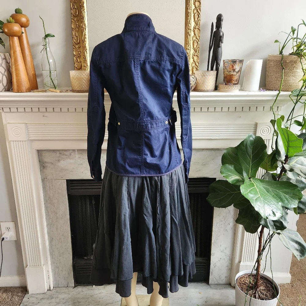 J. Crew Blue Relaxed Fit Boyfriend Field Jacket Size XS Preppy Heritage Military